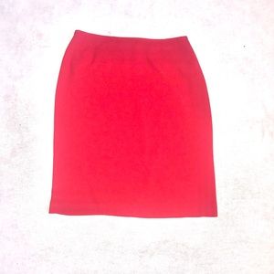 Bright Red Kasper Formal skirt